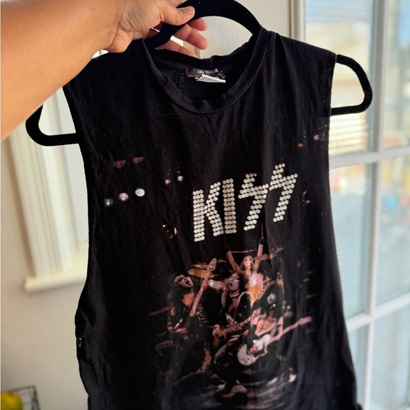 2017 Kiss Shirt Alive! Glam Metal Band Women's Tank Top Tee Medium - Picture 7 of 10